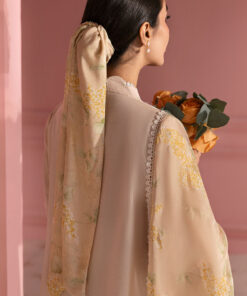 cross stitch premium lawn 2025 | peach parfait