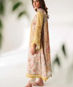 qprints by qalamkar embroidered lawn 2024 | qlm24qp ar 08 anais